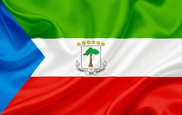 Ekvator Ginesi bayrağı — Stok fotoğraf