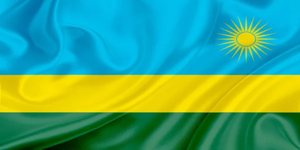 Flagga rwanda — Stockfoto