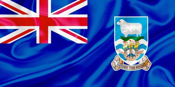 Falkland-szigetek zászlaja — Stock Fotó