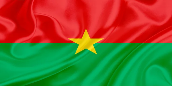 Flaga Burkina Faso — Zdjęcie stockowe
