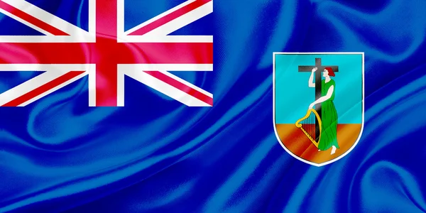 Montserrat zászlaja — Stock Fotó