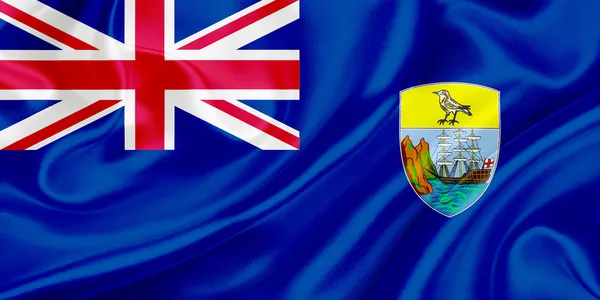 Bandeira de Santa Helena, Ascensão e Tristão da Cunha — Fotografia de Stock