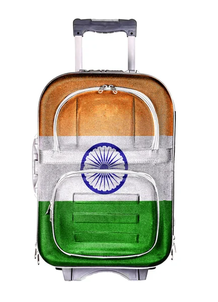 Cestovní kufr, pojem emigrace — Stock fotografie