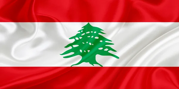 Libanonská vlajka — Stock fotografie