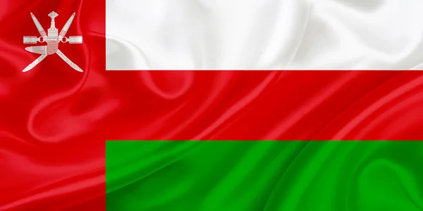 Omans flagga — Stockfoto