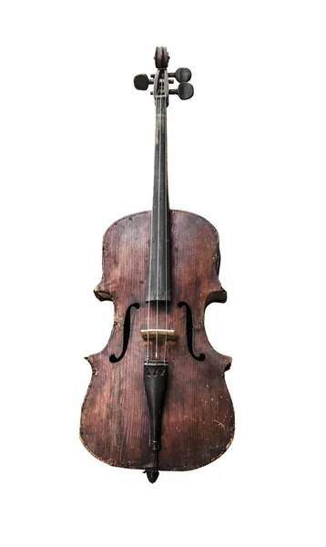 陈年低音大提琴 — 图库照片