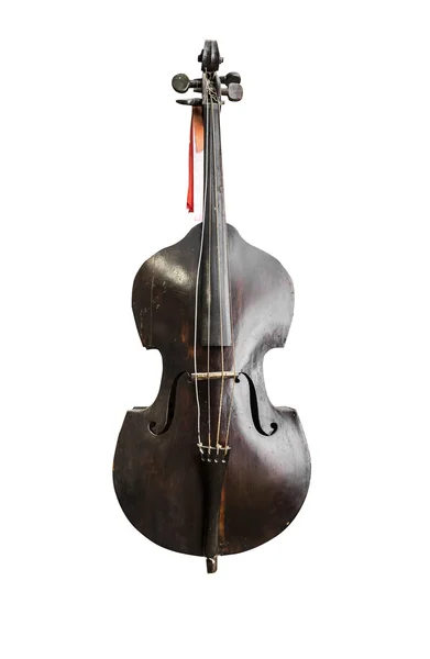 Old vintage contrabass — Stock Photo, Image