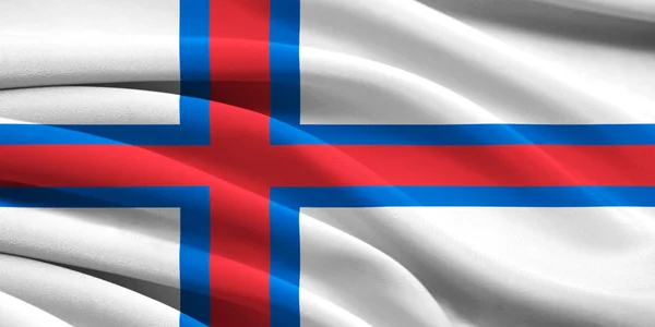 Faroe adalarının bayrağı — Stok fotoğraf