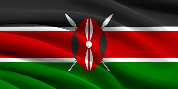 Bandera de Kenya —  Fotos de Stock