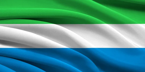 Bandera de Sierra Leona — Foto de Stock