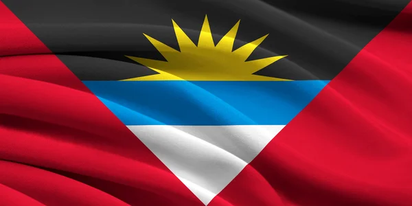 Bandeira de Antígua e Barbuda — Fotografia de Stock