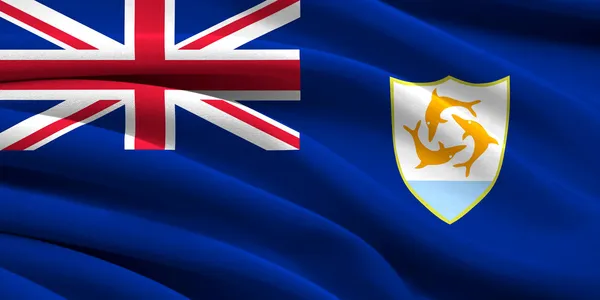 Bandeira de anguilla — Fotografia de Stock