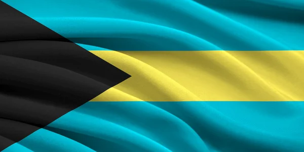 Flaga Bahamów — Zdjęcie stockowe