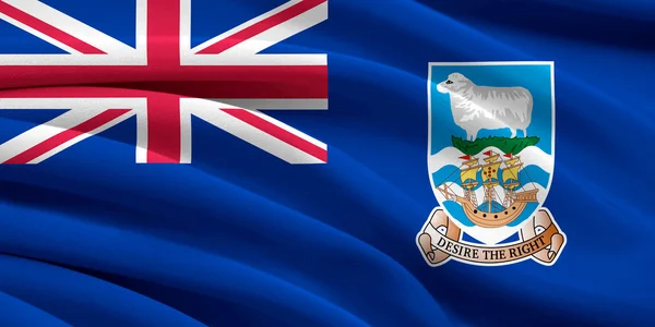 Falkland-szigetek zászlaja — Stock Fotó