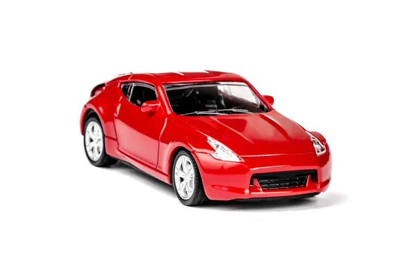 Rode speelgoedauto — Stockfoto