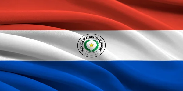 Bandeira do paraguai — Fotografia de Stock