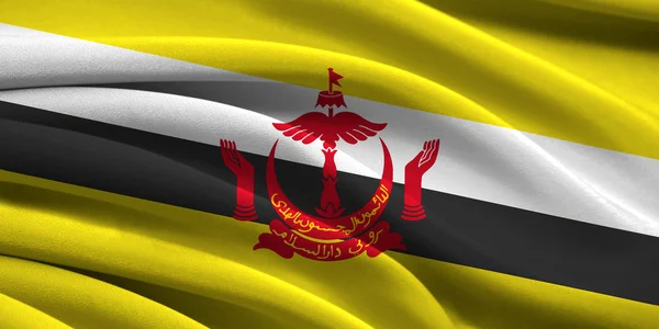 Bandera de Brunei — Foto de Stock