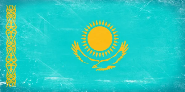 Kazakhstan flag — Stock Photo, Image