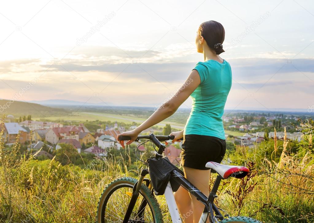 Mountain bike woman