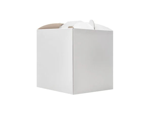 Caja cuadrada en blanco . — Foto de Stock