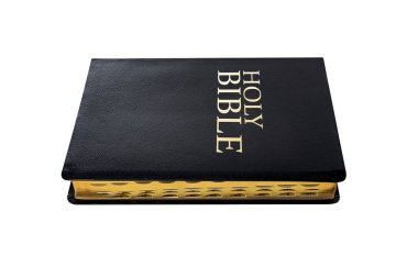 İncil'de beyaz zemin üzerine izole,