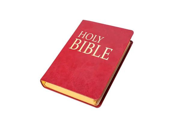 Holy Bible isolated on white background, — Stock Photo, Image