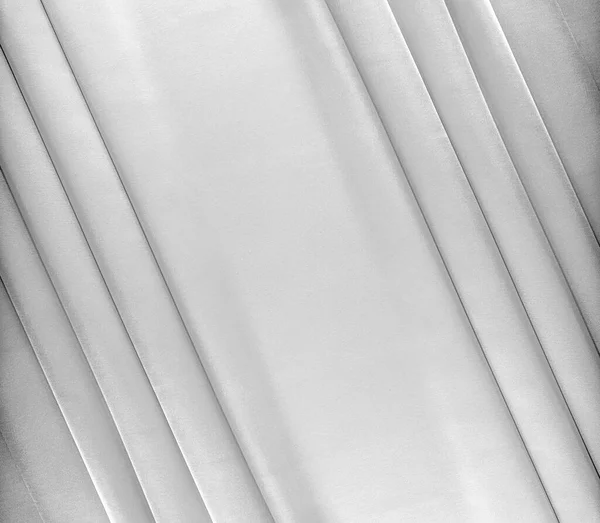 Closeup of rippled white silk fabric. — Stock Photo, Image
