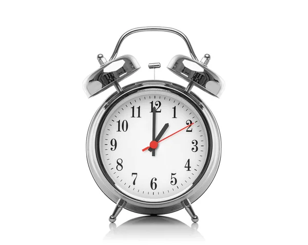 Alarm clock isolated on white background. — Stock Photo, Image