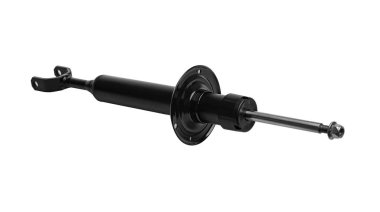 Araba şoku emici beyaz arkaplanda izole edildi.