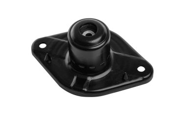 Araba şoku emici desteği beyaz arkaplanda izole edildi.