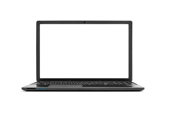 Laptop Con Schermo Vuoto Isolato Sfondo Bianco — Foto Stock