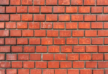 Tuğla kırmızı duvar soyut arka plan. Tuğla duvar.