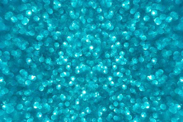 Blå Defocused Glitter Bakgrund Med Kopia Utrymme — Stockfoto