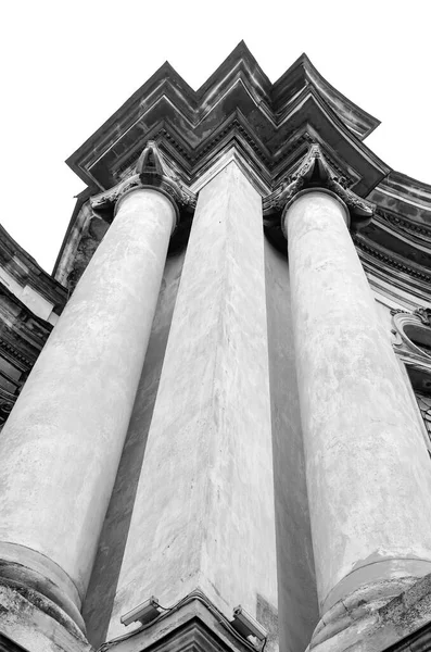 Columns Old Building Monochrome Colors — Stock Photo, Image