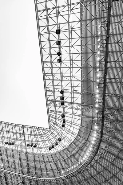 Elemente Des Stadionbaus Bau Des Stadiondaches — Stockfoto
