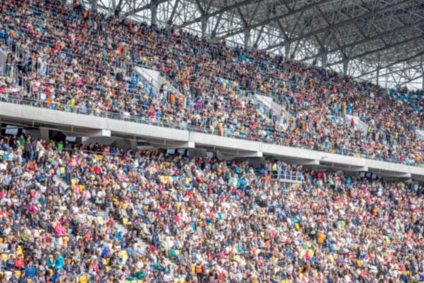 Lviv Ukraine Juni 2015 Zuschauer Auf Dem Podium Des Stadions — Stockfoto