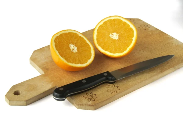 Oranges on the board — Stock Photo, Image