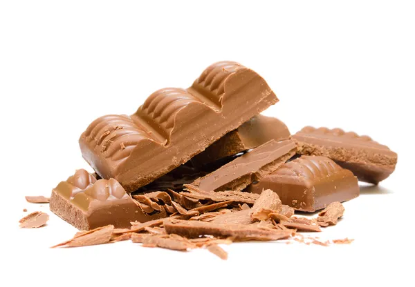 Brutit upp chokladkaka — Stockfoto