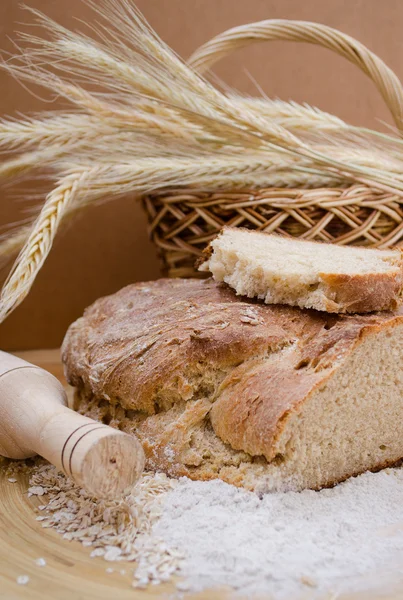 Whole wheat homemade bread — Stock Photo, Image