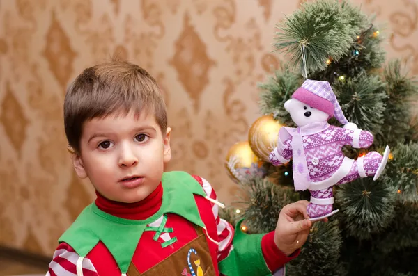 Habillage arbre de Noël — Photo