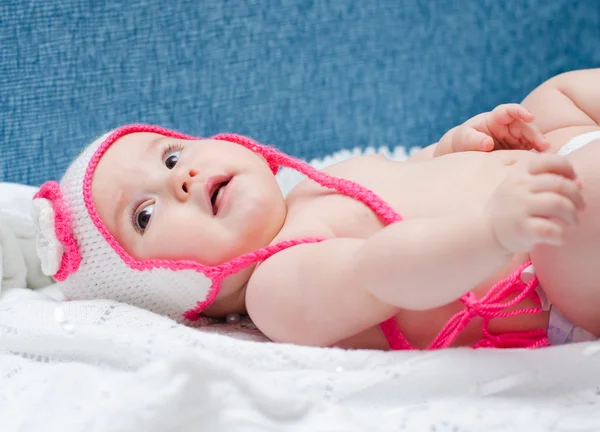 Baby in hat — Stock Photo, Image