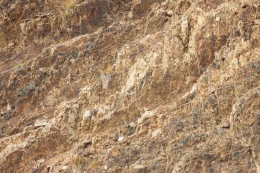 Rusya, Krasnodar Bölgesi. Soçi. Dağlarda kayalar, kayalar.