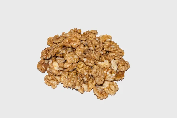 Nuts Beer Snack Walnut White Background — Stock Photo, Image