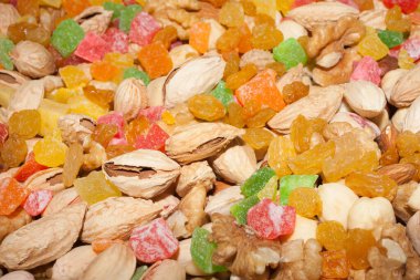 Fındık karışımı, bira aperatifleri. Arkaplan. 