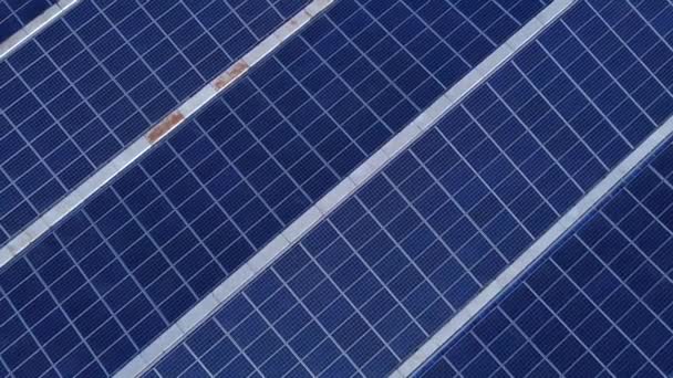 Panel Energía Solar Construido Techo Hasta Tiro Concepto Recurso Sostenible — Vídeos de Stock