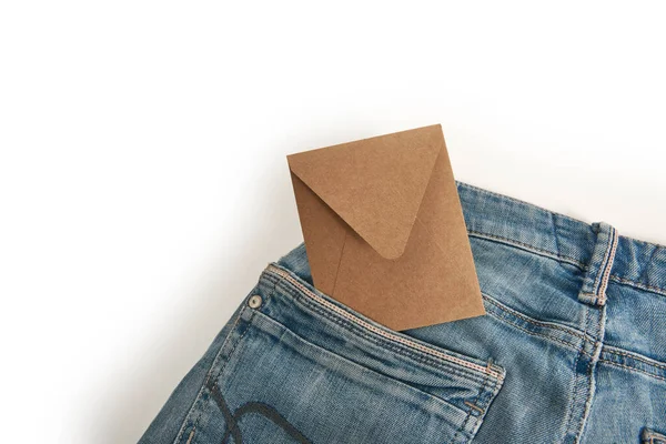 Jeans Recycling Ist Auf Dem Weißen Hintergrund Isolierten Stil — Stockfoto