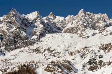 mont blanc görülen courmayeur, aosta Vadisi, İtalya