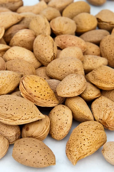 Fondo de almendras de cáscara blanda — Foto de Stock