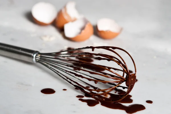 Főzés csokoládé torta — Stock Fotó