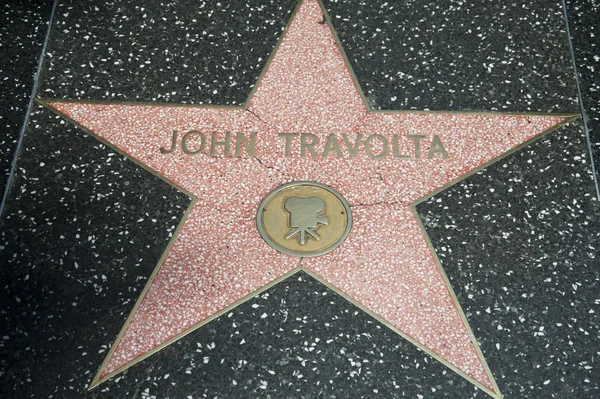 Hollywood şöhret yıldızı john travolta ile yürümek — Stok fotoğraf
